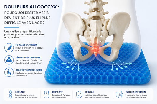 Douleurs au coccyx : pourquoi rester assis devient de plus en plus difficile avec l'âge ?